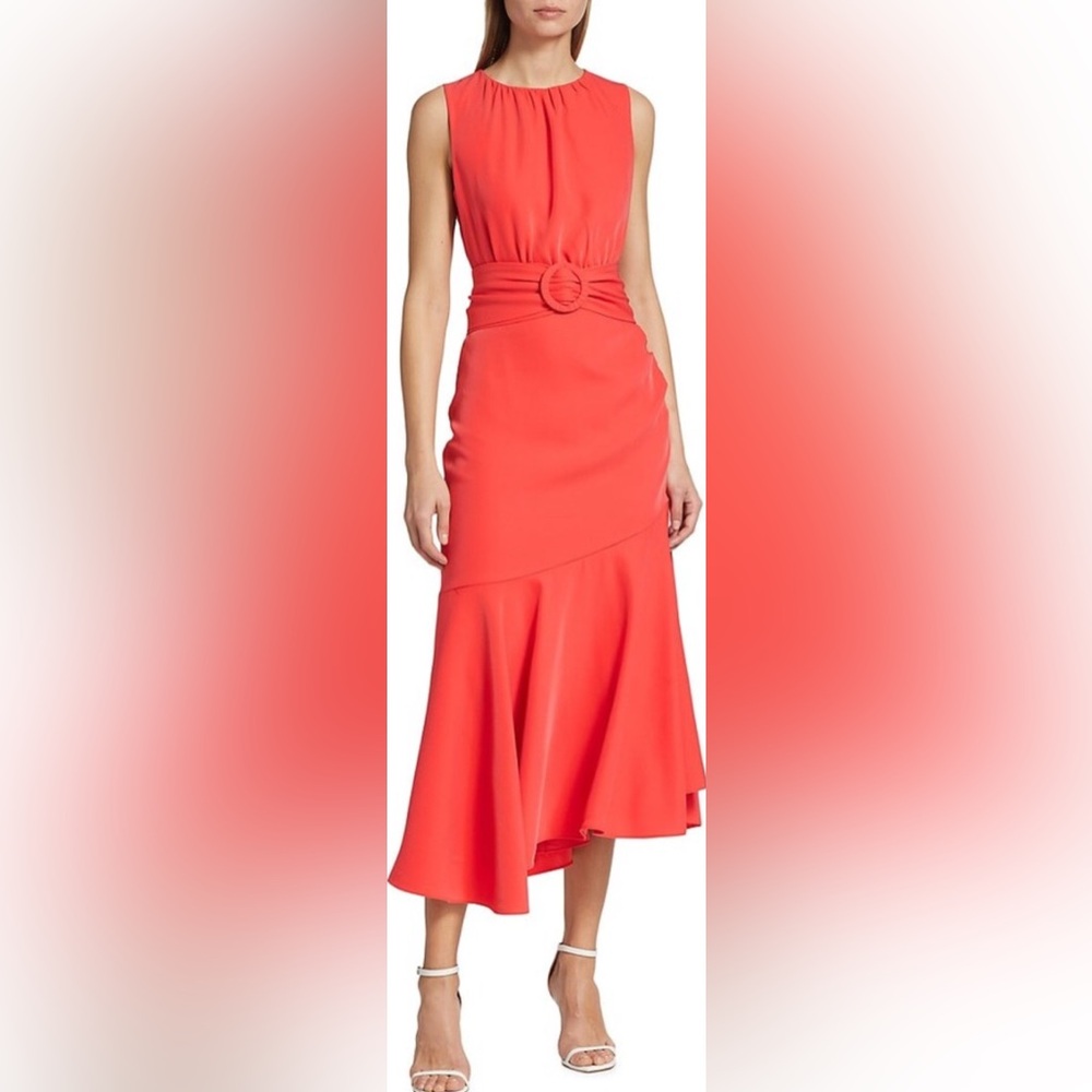 Sachin & Babi Naomi Belted Halter Dress Size 8 - Picture 4 of 16